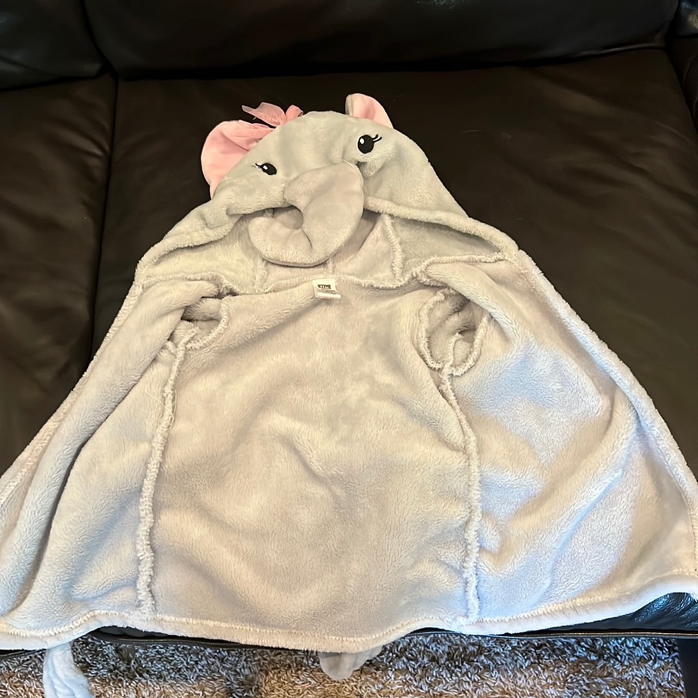 0-9months soft fluffy baby robe